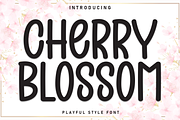 Cherry Blossom | Script Font, a Script Font by Scratchones (Thumbnail 1 of 8)