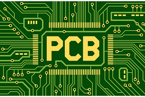 Pcb element text. Hi tech style, a Technology Illustration by YummyBuum