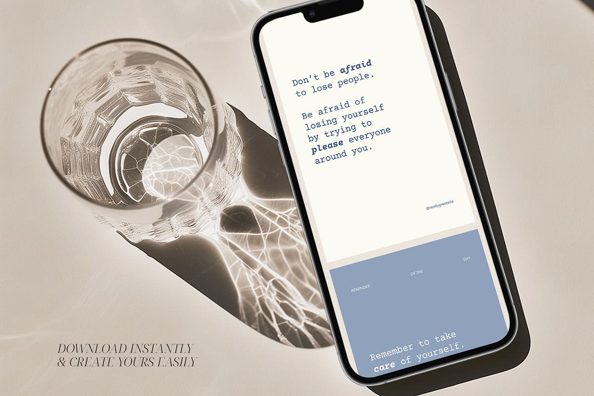 Self Care Reminders Instagram Bundle, a Social Media Template by Creatif Foundry (Photo 7 of 8)