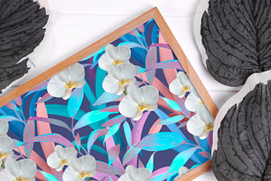 Summer Orchid Flower Patterns