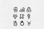 Jewelry & Fashion Details Line Icon, an Outline Icon by Lyolya Profitrolya (Thumbnail 2 of 2)