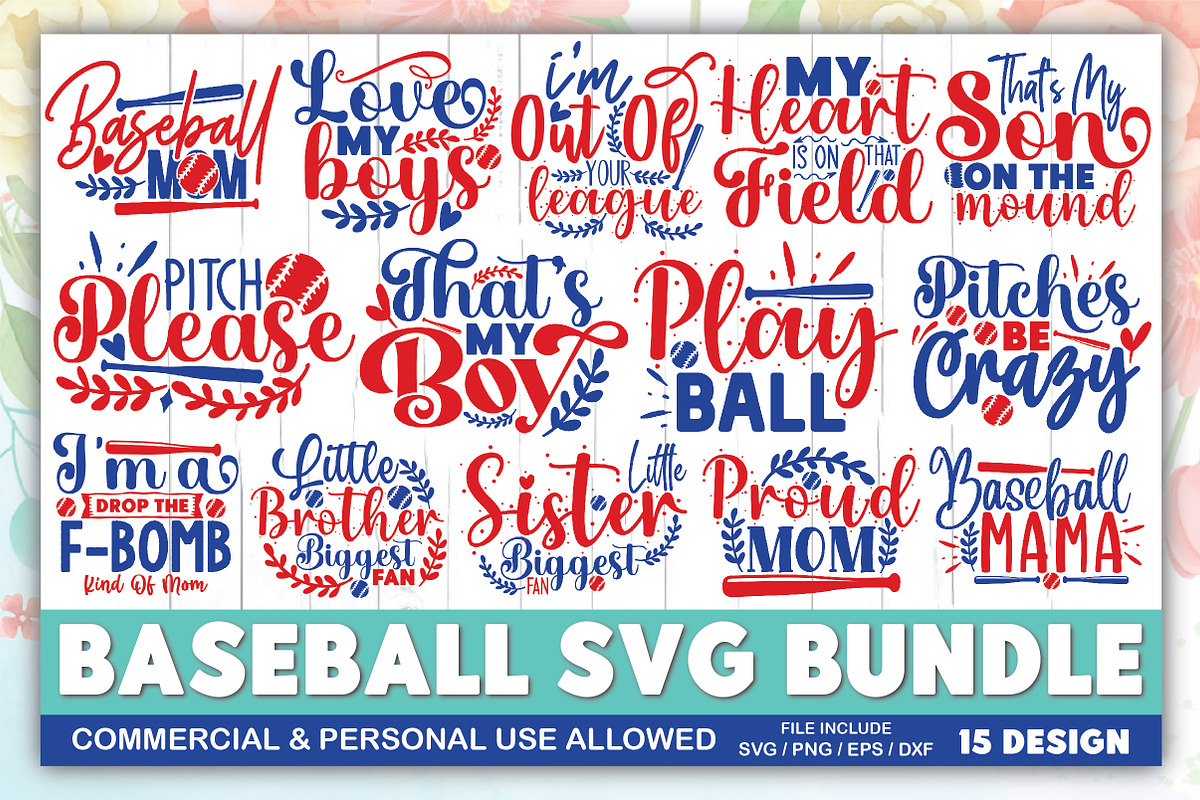 Baseball SVG Bundle, a Graphic by crafthome