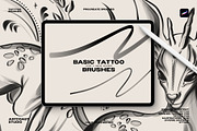 Procreate Basic Tattoo Brushes, a Brush Add-On by Spasibenko Art (Thumbnail 5 of 7)