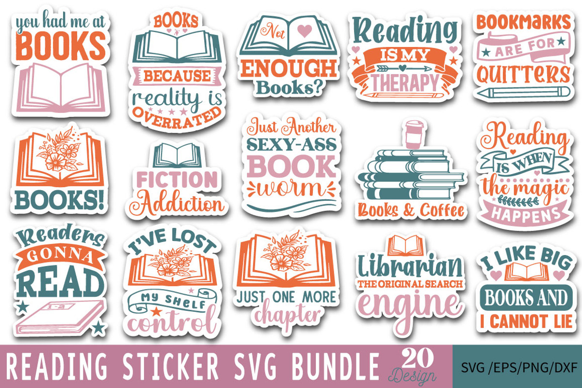 Reading Svg Bundle, an Object Graphic by DollarSmart