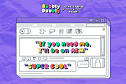 BubblyDoubly Font Family, a Handwritten Font by LTNG STUDIO (Thumbnail 3 of 8)