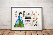 Watercolor -KOREA POSTER, a Decorative Illustration by bylin_illustration (Thumbnail 3 of 3)