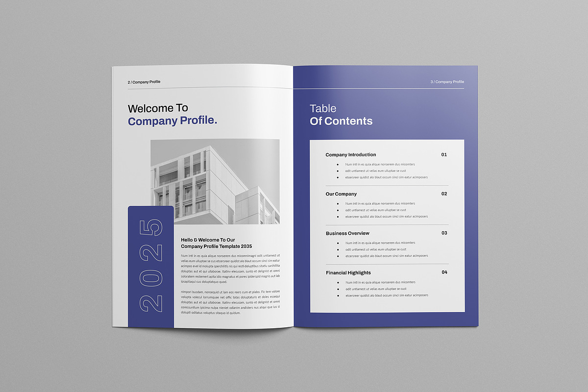 Company Profile | Word & Canva preview 2