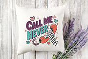 Funny Valentine Png, Call Me Never P, an Illustration by Designking (Thumbnail 6 of 6)