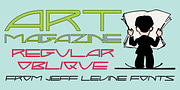 Art Magazine JNL, a Sans Serif Font by Jeff Levine Fonts (Thumbnail 1 of 5)