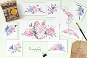 Chic Watercolor Floral Collection, an Illustration by ColorfulNest (Thumbnail 3 of 13)