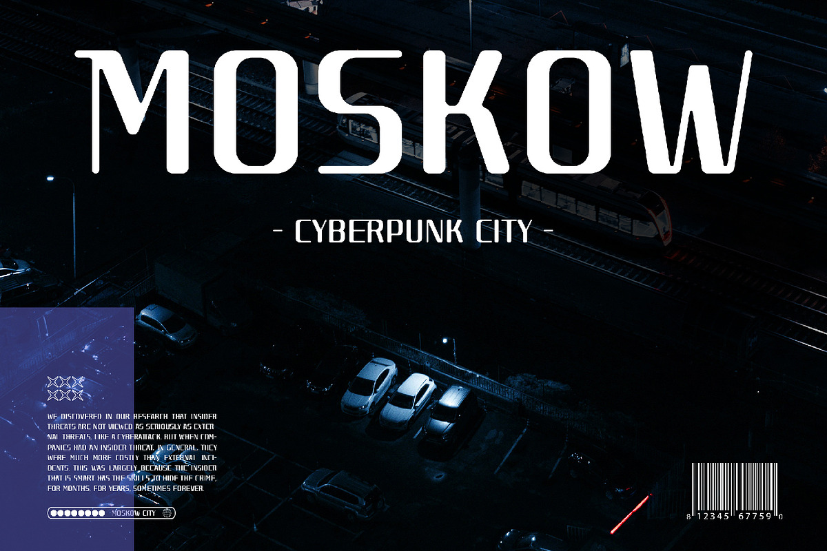 Rachyber - Futuristic Font, a Sans Serif Font by AQR Studio (Photo 2 of 8)