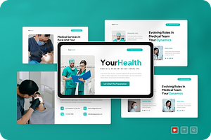Modern Medical Powerpoint, a Presentation Template by Annora Studio