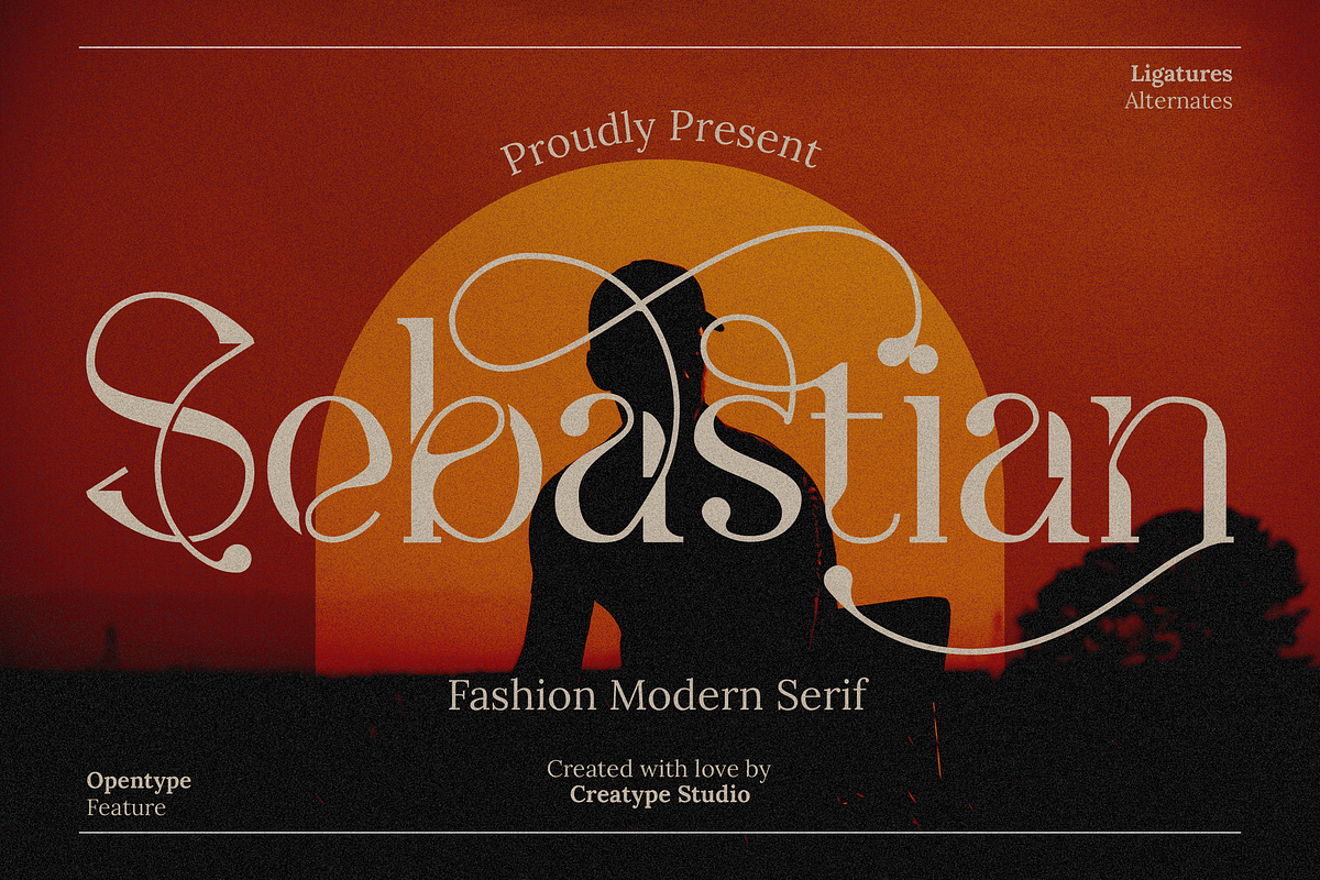Sebastian Fashion Modern Serif, a Serif Font by Creatype Studio (Photo 1 of 10)