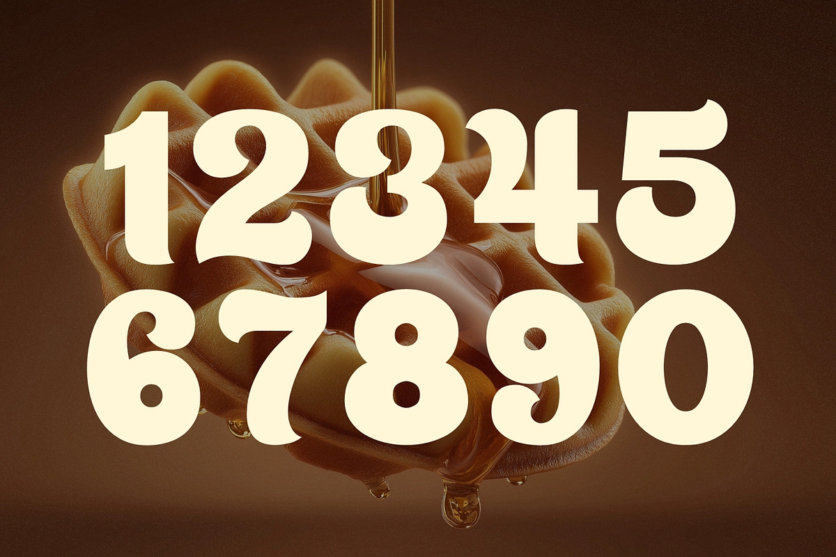 Feastline - Chunky Food Display, a Sans Serif Font by HipFonts (Photo 3 of 9)