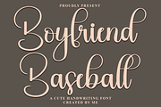 Boyfriend Baseball, a Handwritten Font by InermediaSTUDIO (Thumbnail 1 of 7)