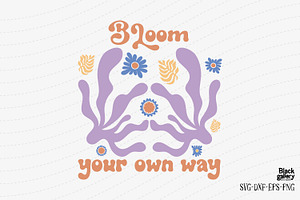 Boho Abstract Flower SVG Bundle