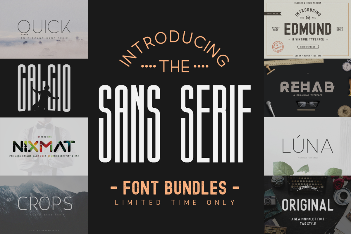 WINTER SALE - Sans Serif Bundle! preview 2