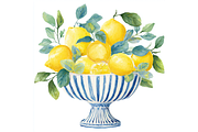 Prompt Watercolor Lemon Clipart, a Decorative Illustration by Creative design (Thumbnail 4 of 7)