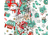 Winter digital paper, Christmas, a Pattern Graphic by Collart Studio (Thumbnail 3 of 9)