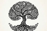 Elegant dream tree silhouette design, a Healthcare Illustration by Amazin_art (Thumbnail 8 of 49)