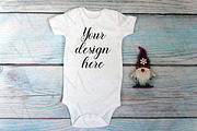 Christmas t-shirts, bodysuit mockups, a Print Template by MockupMarket (Thumbnail 15 of 27)
