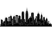 City Skyline Silhouette Bundle, an Illustration by jahid234 (Thumbnail 10 of 41)