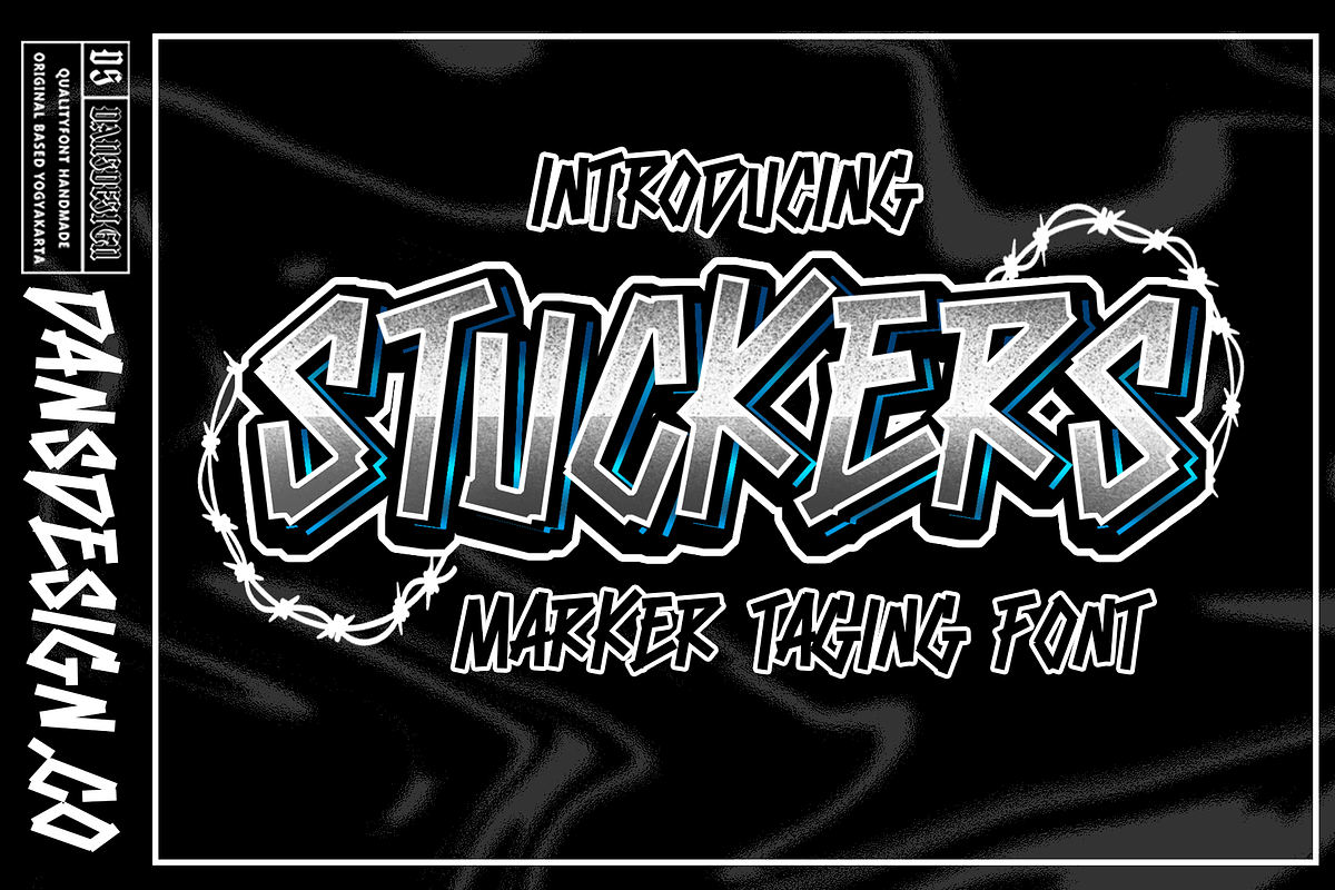 STUCKERS, a Blackletter Font by dansdesign (Photo 1 of 5)
