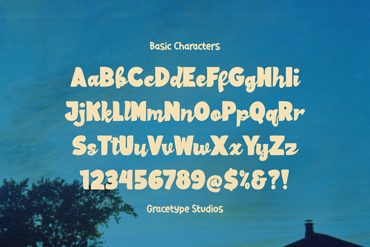 Skypie Summary | Playful Display, a Handwritten Font by gracetype_studio (Photo 9 of 11)