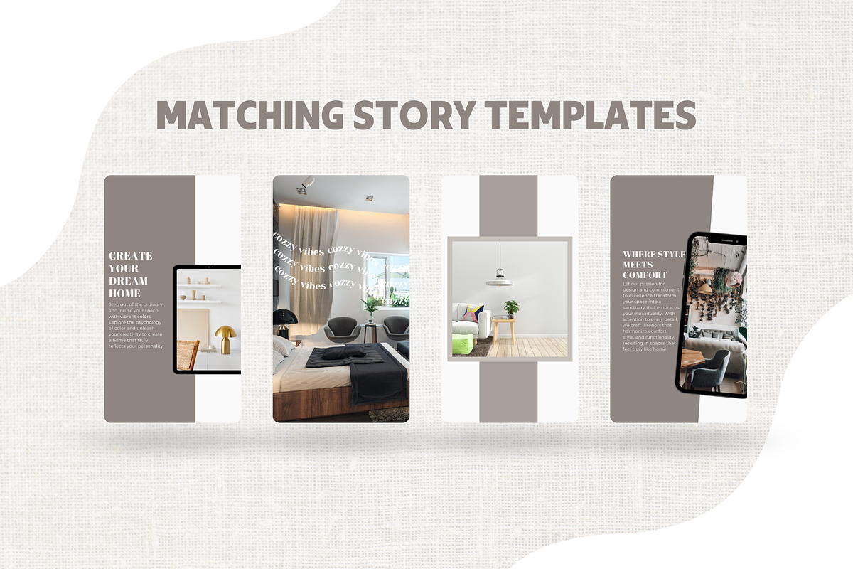 Interior Design Instagram Templates, a Social Media Template by EliteMatidi (Photo 4 of 9)