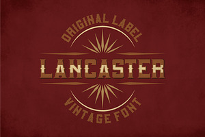 Lancaster Vintage Typeface