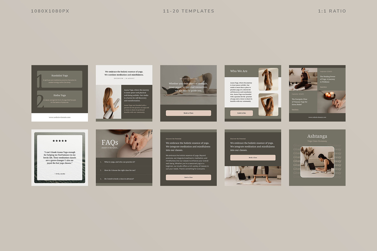 Asana Social Media Kit, a Social Media Template by Ruben Stom (Photo 19 of 19)