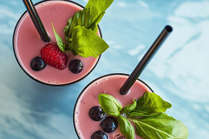 Summer refreshing berry smoothies, a Food & Drink Photo by MistyDay