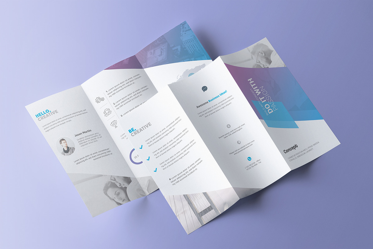 Corporate TriFold Brochure, a Brochure Template by Crevo Studio (Photo 4 of 4)