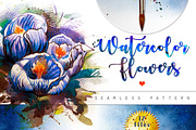 Spring flowers, watercolor painting, a Texture Illustration by Allween (Thumbnail 1 of 7)