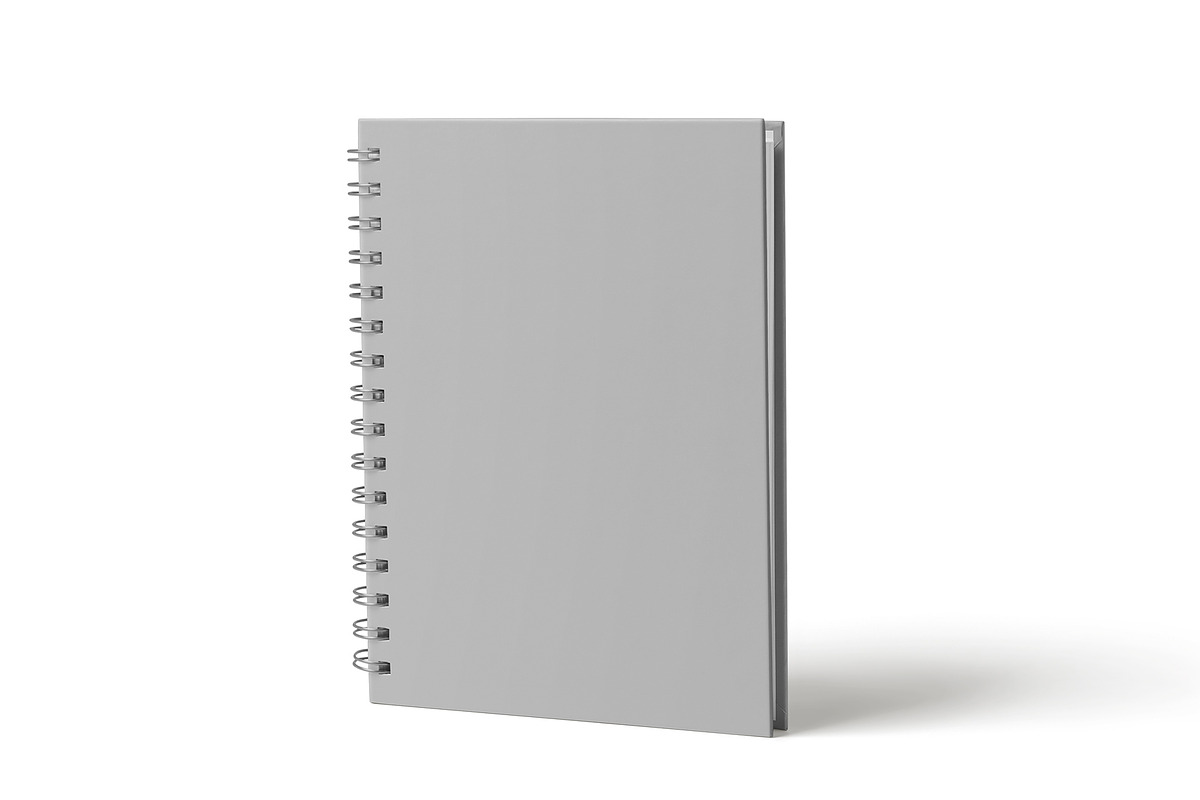 Spiral Notebook Mockup, a Books & Magazine Mockup by mockupbuys (Photo 7 of 12)