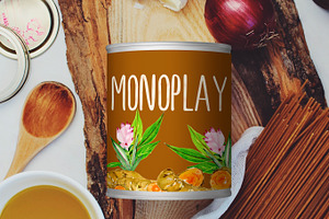 Monoplay. Sans Serif Font