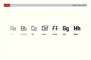 Synth2 - A Futuristic Sans Serif