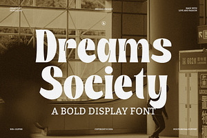 Dreams Society Bold Display Font