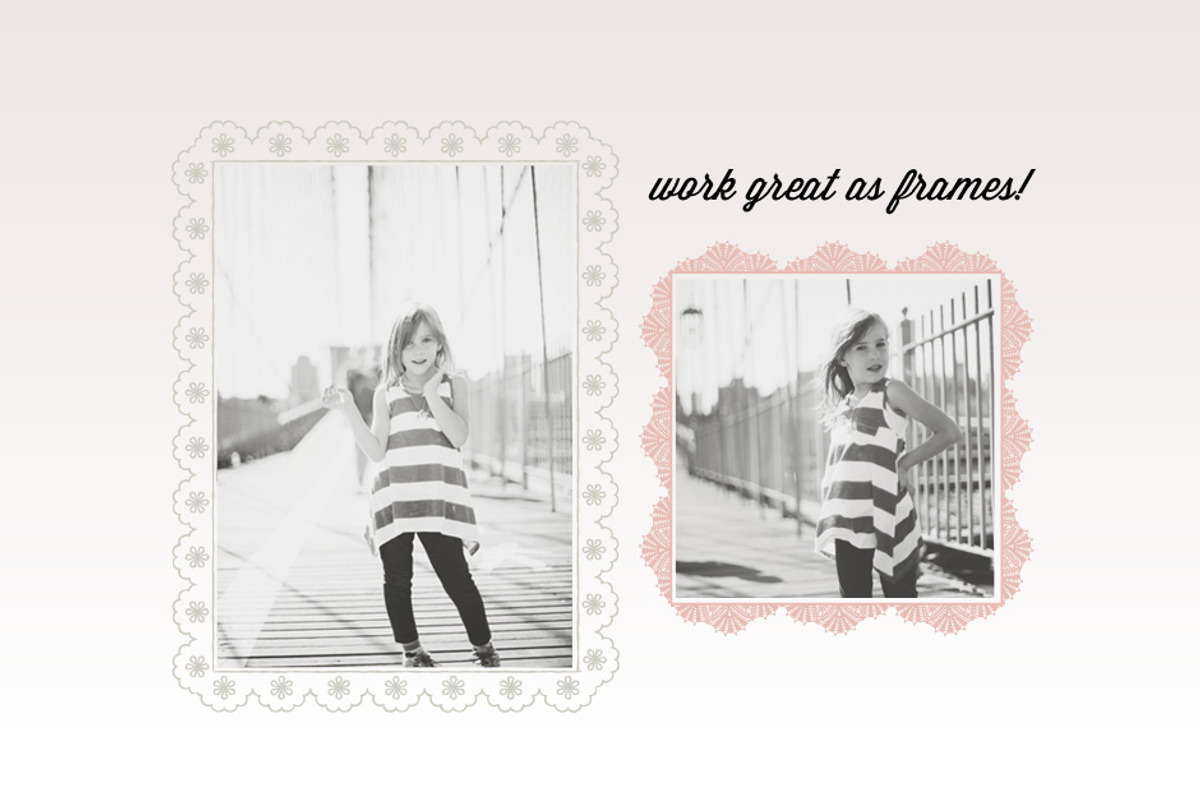 Vintage Lace Borders preview 3