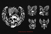 10 Bundle Dark Art Phoenix Bird, an Illustration by Morspective (Thumbnail 3 of 7)