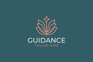 Abstract Floral Guidance Logo, a Branding & Logo Template by Signatoro