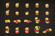 BURGER MADNESS - Burger Builder, a Food Illustration by S4 Shop (Thumbnail 3 of 4)