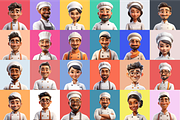 Chef Characters, a Characters & Person 3D Model by Digital Blood (Thumbnail 3 of 11)