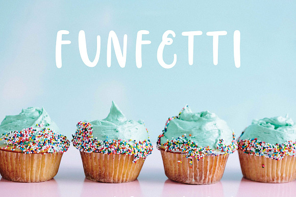 Funfetti - a sweet & simple font preview 5
