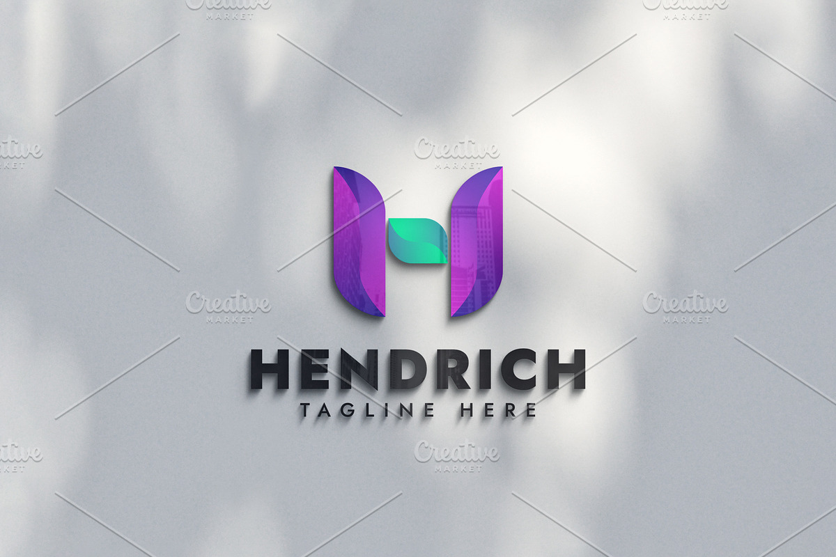 Letter H colorful monogram logo, a Branding & Logo Template by Amadul11 (Photo 4 of 4)