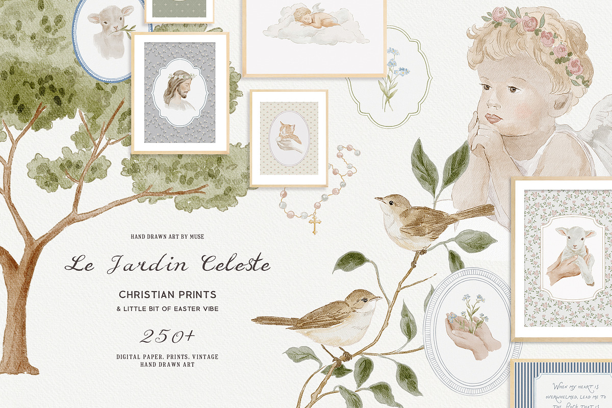 Le Jardin Céleste Christian Prints, a Background Graphic by Muse Artist (Photo 1 of 26)