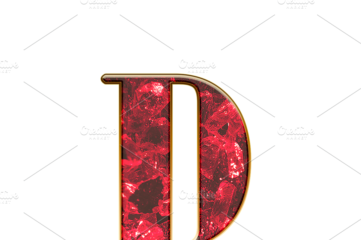 Red Diamond Alphabet: PNG Clipart, an Object Graphic by Watercolor_Vector Graphic (Photo 15 of 17)
