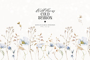 Cold season - watercolor wildflowers, a Decorative Illustration by Pamyatka Shop (Thumbnail 5 of 18)