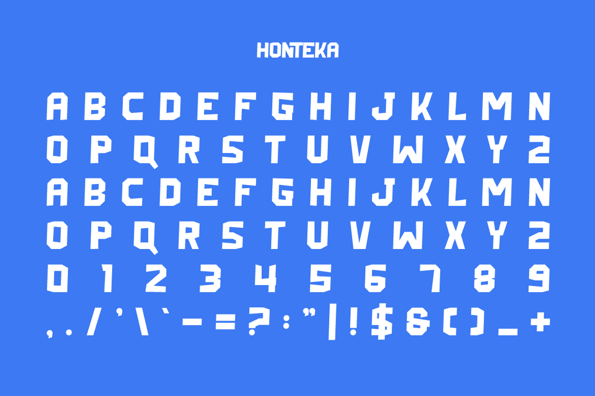 Honteka - Comic Font, a Sans Serif Font by Iqsiart Studio (Photo 3 of 6)