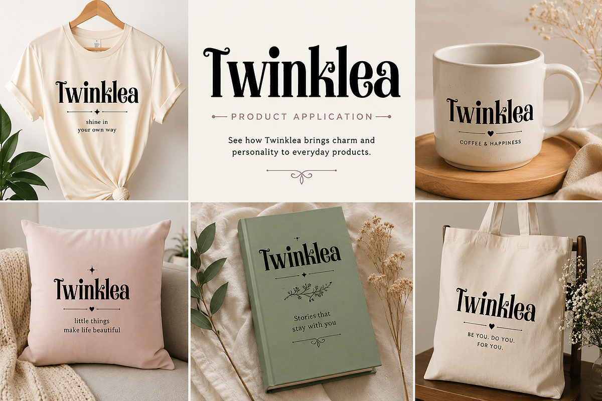 Twinklea, a Serif Font by Wow Magic (Photo 3 of 4)